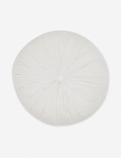 Coussin rond en velours Monroe