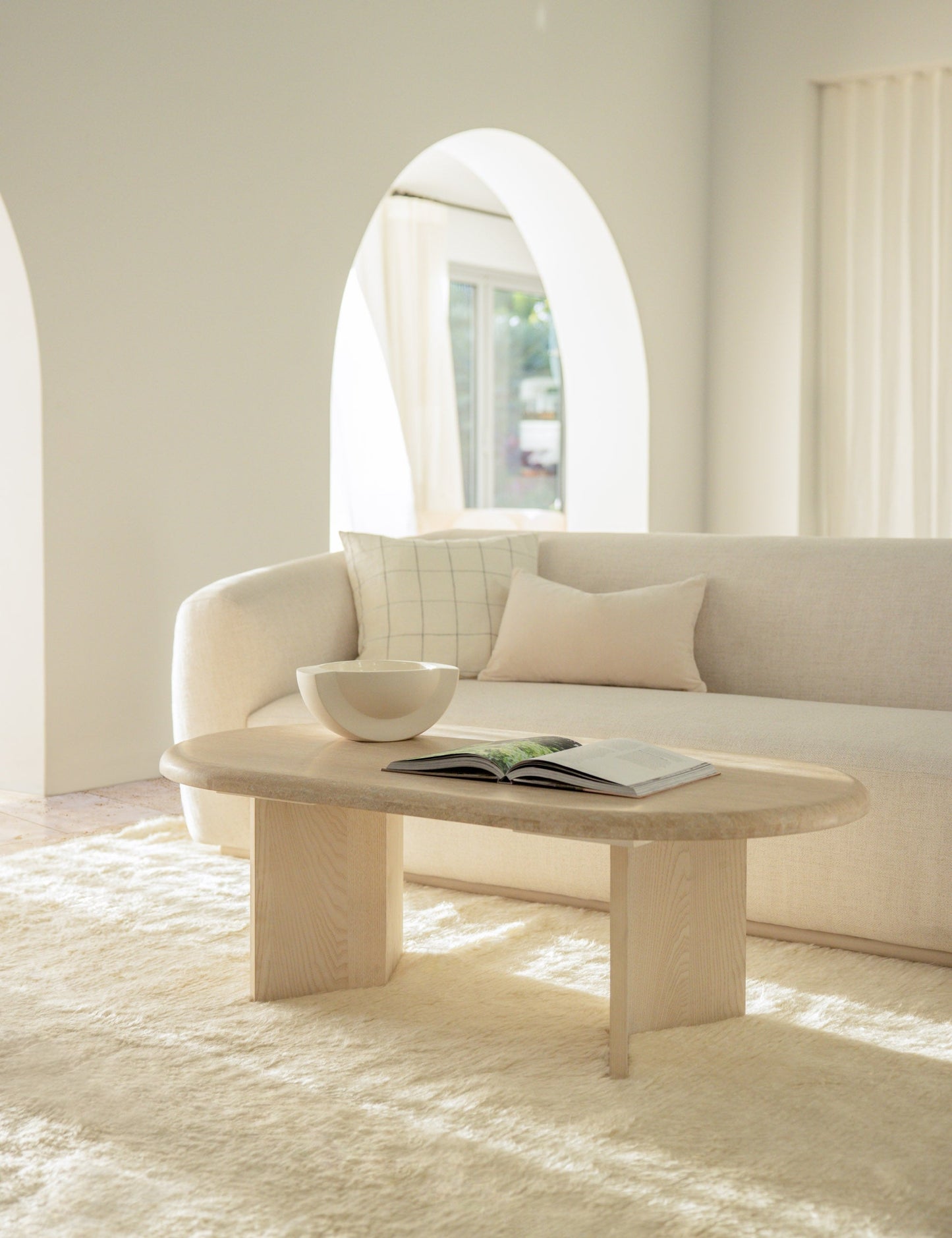 Coussin lombaire Charlotte en velours