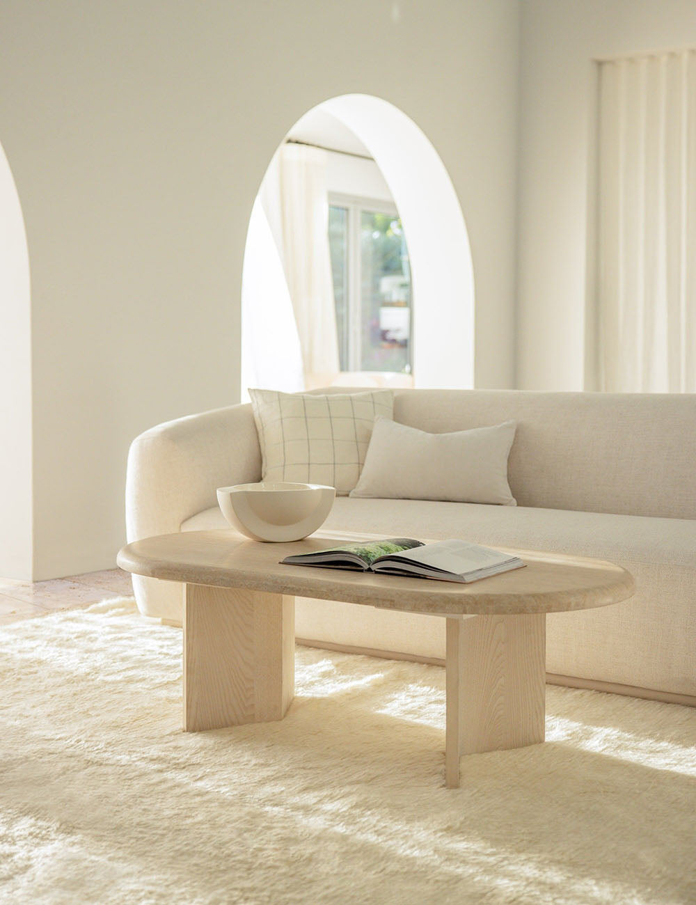 Oreiller en velours Charlotte