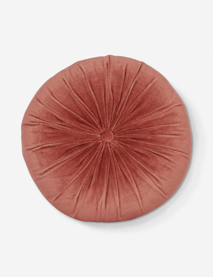 Coussin rond en velours Monroe