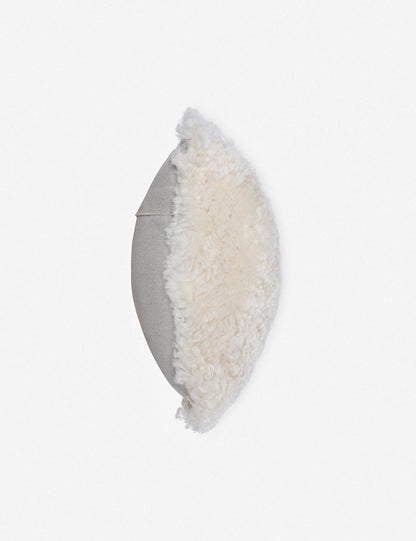 Coussin lombaire en peau de mouton Samaire